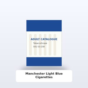 Manchester Light Blue Cigarettes adult-only catalogue product image on TobaccoScope