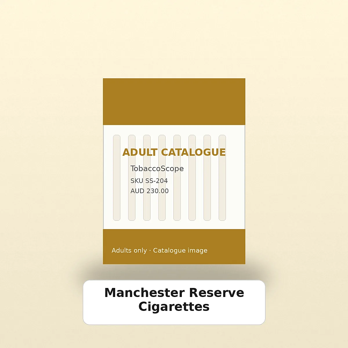 Manchester Reserve Cigarettes adult-only catalogue product image on TobaccoScope