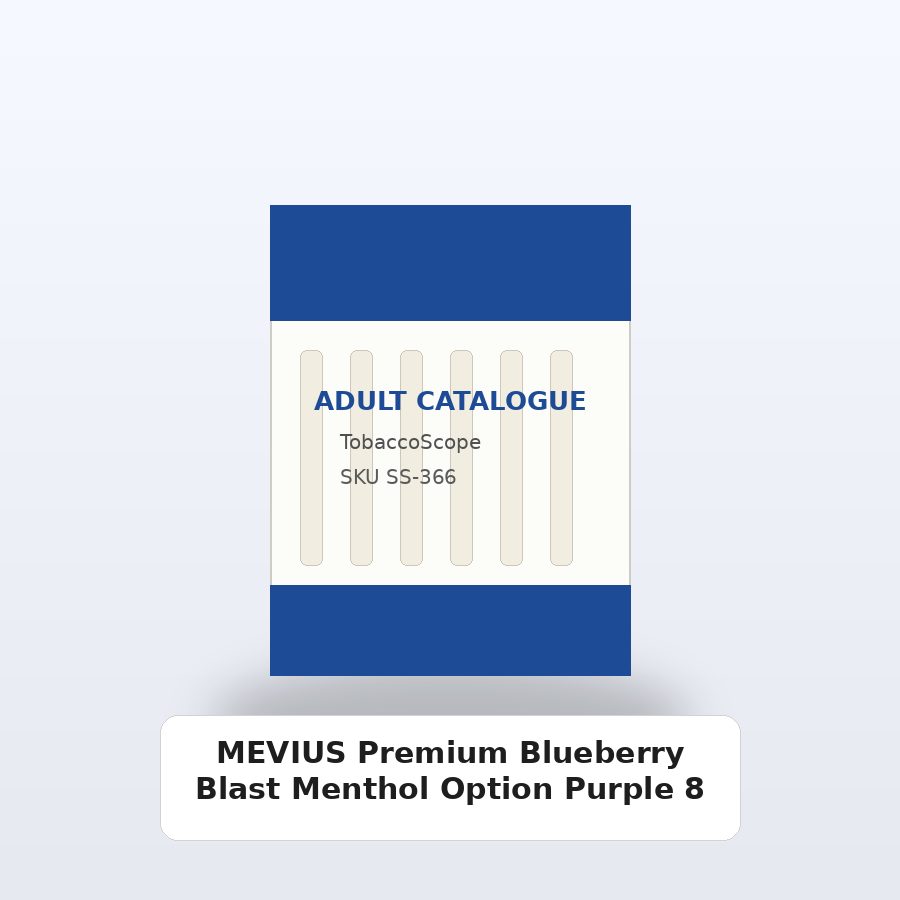 MEVIUS Premium Blueberry Blast Menthol Option Purple 8 adult-only catalogue product image on TobaccoScope