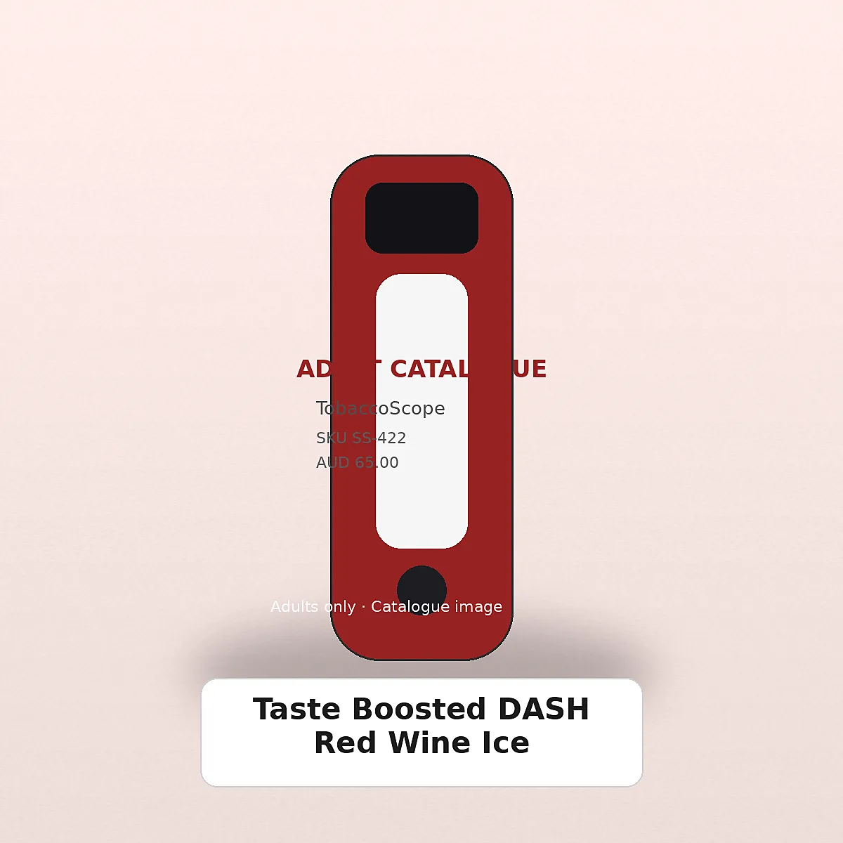 Taste Boosted DASH Red Wine Ice adult-only catalogue product image on TobaccoScope
