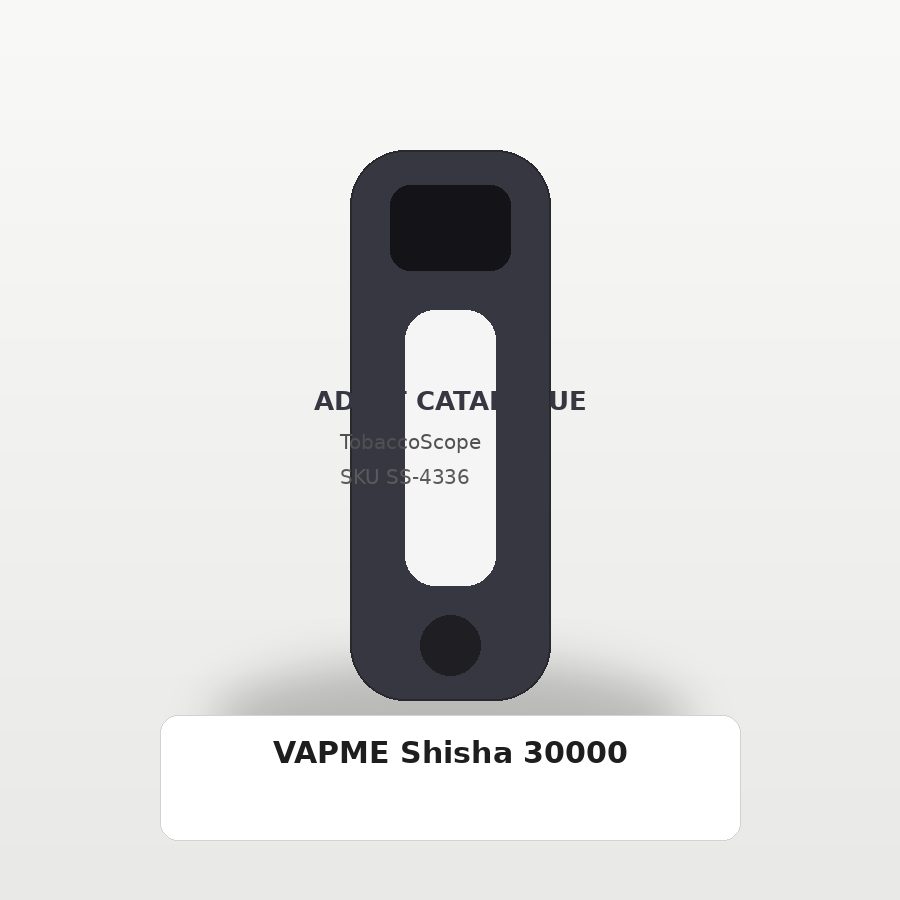 VAPME Shisha 30000 adult-only catalogue product image on TobaccoScope
