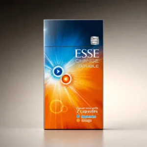 ESSE Change Double Applemint Orange packaging photographed for a brand and variant profile page