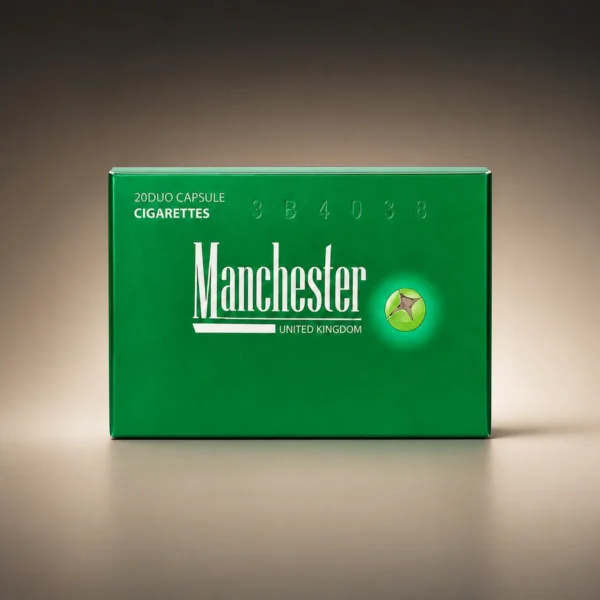 Manchester Green Crush packaging photographed for a brand and variant profile page
